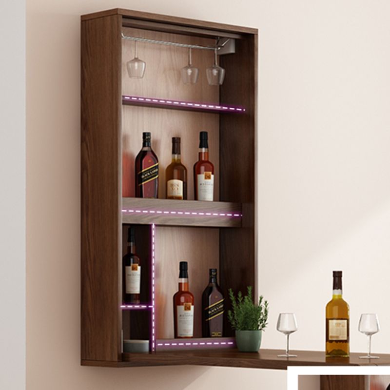 Rectangle Solid Wood Bar Table Extendable Dining Table for Kitchen