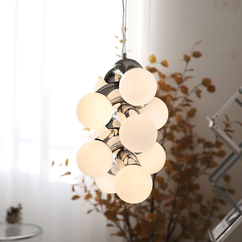 Multi Lights Chandelier Lighting Fixture Modern Chandelier Pendant Light with Glass Shade