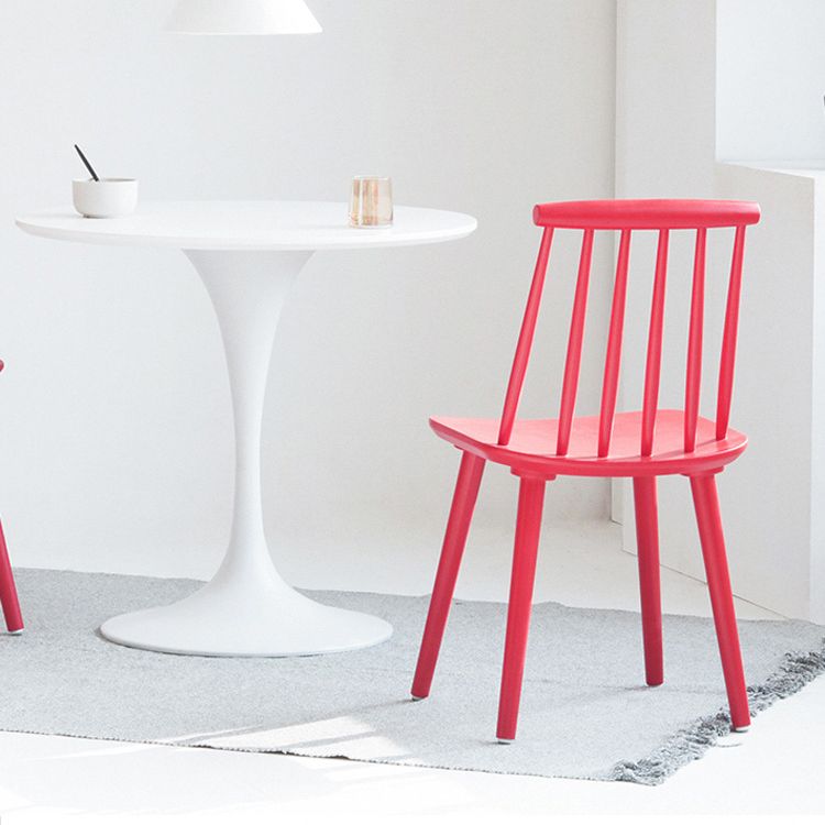 Silla moderna de comedor sillas sin brazos con patas de madera para cocina