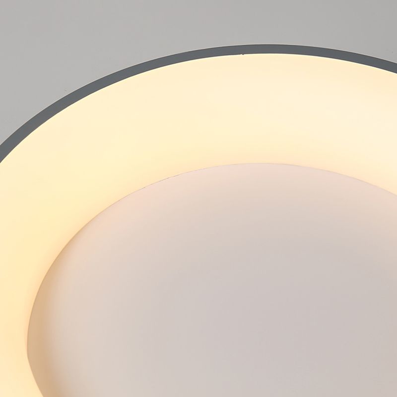 Nouveau Luminaire LED affleurant à tambour moderne 1 luminaire de plafond en acrylique pour