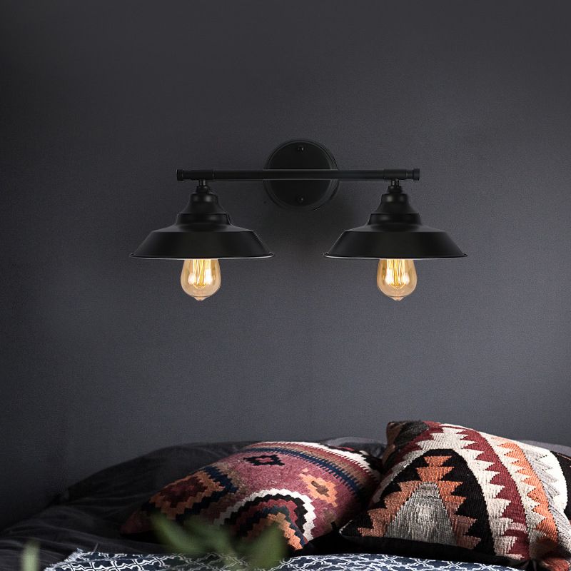Industrial Metal Vanity Sconce Light Barn Shade Wall Mounted Light for Mirror Cabinet