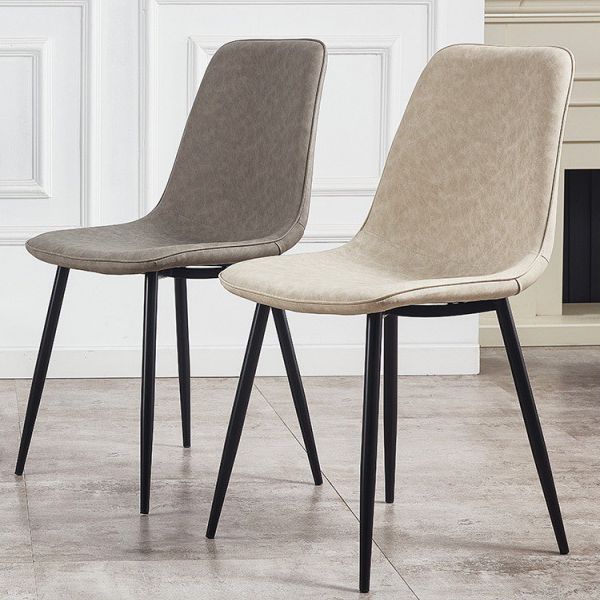 Sedie da cucina in stile moderno sedia da pranzo a bracciole con gambe metalliche