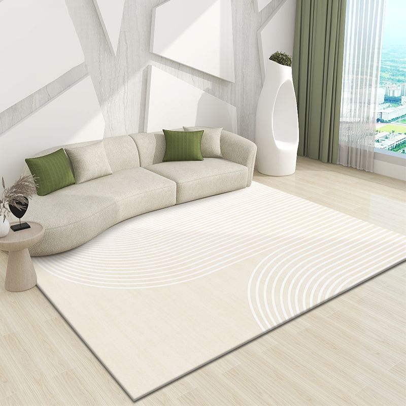 Black Nordic Carpet Polyester Line Carpet Stain Resistant Carpet for Drawing Room