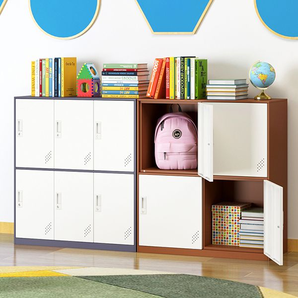Contemporary Hinged Storage Cabinet Steel Non-Hanging Armoire