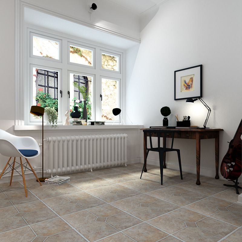 Peel and Stick PVC Flooring Matte Vinyl Flooring with Diamond Look