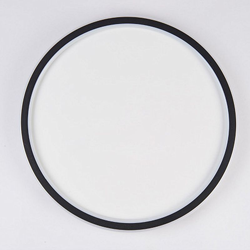 Cirkelvormige metalen plafondlamp, minimalistische stijl LED-inbouwplafondlamp