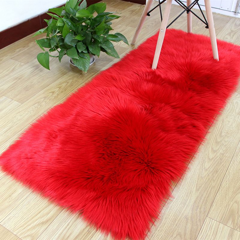 Tapis de couleur unie moderne Polyester Area Tapis de soins Easy Care pour décoration intérieure