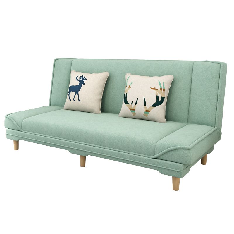 Tight Back Linen Armless Sofa with Foldable and Wear-resisting for Apartment