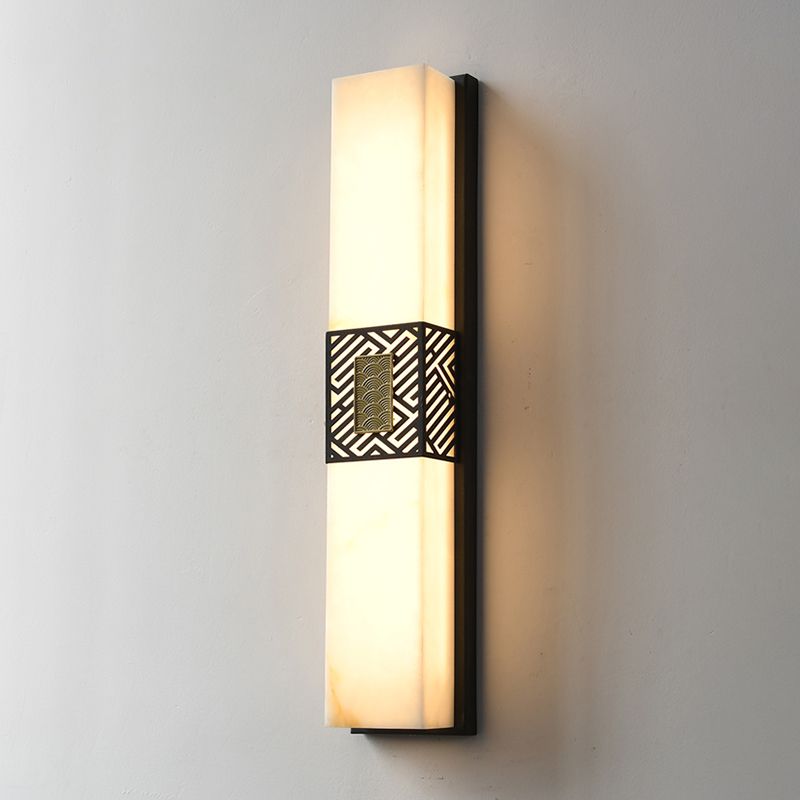 Rectangle Wall Sconce Contemporary Wall Light Fixture for Courtyard