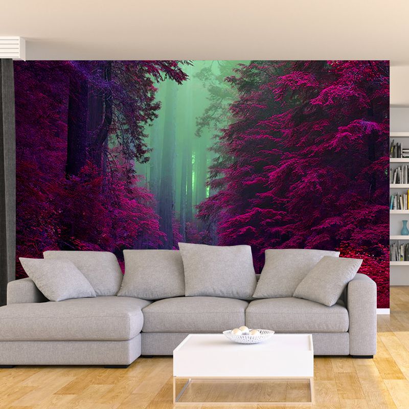 Autumn Forest Mural Wallpaper Washable Wall Decor for Bedroom Living Room