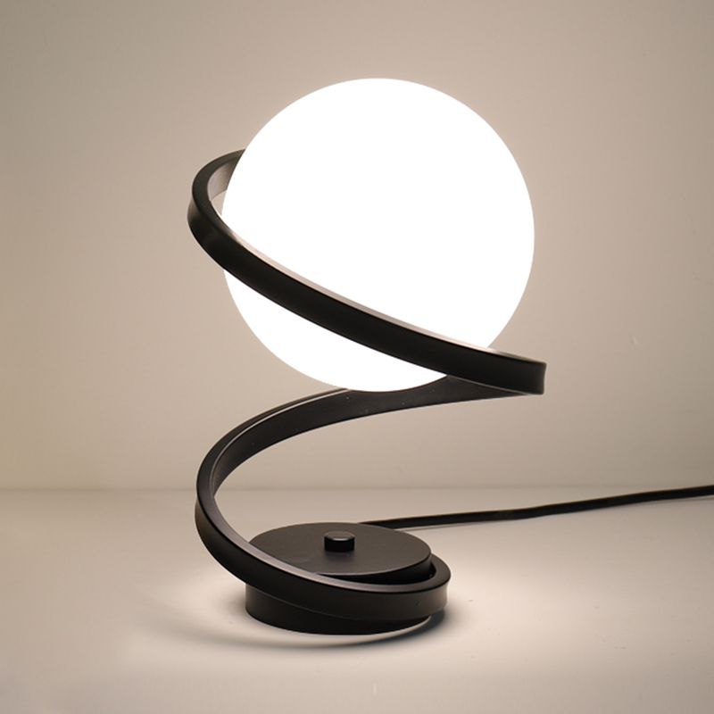Lampade da tavolo moderne per camera da letto con paralume in vetro per soggiorno camera da letto