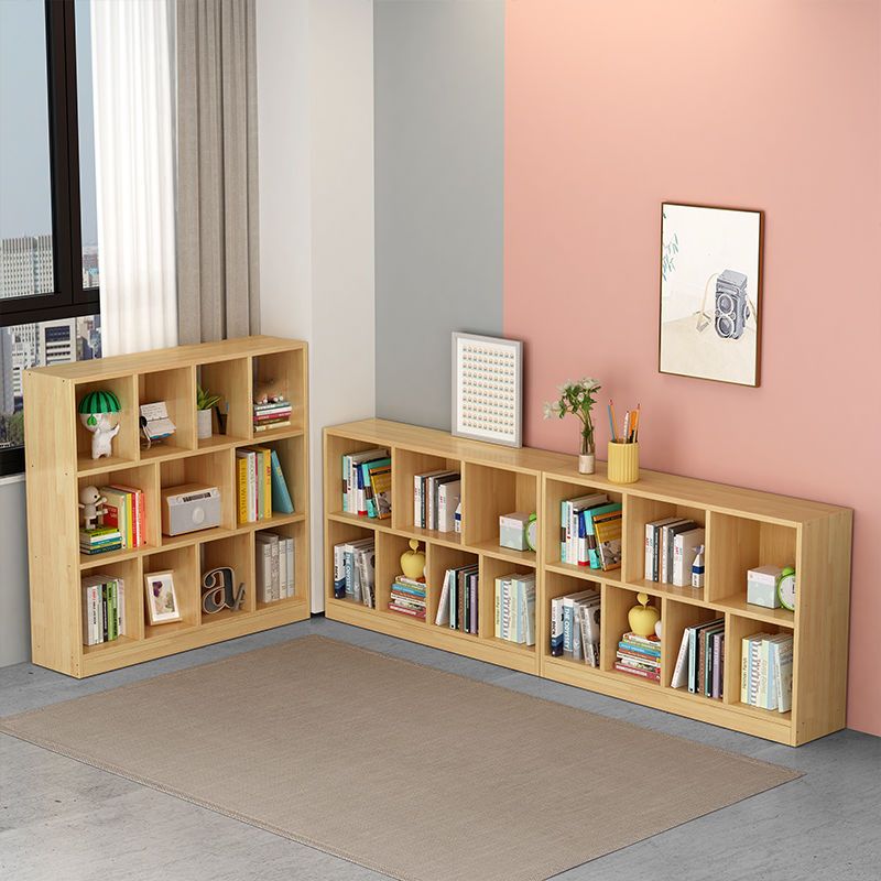 Wood Bookshelf Matte Finish Contemporary Style Bookcase for Home Office