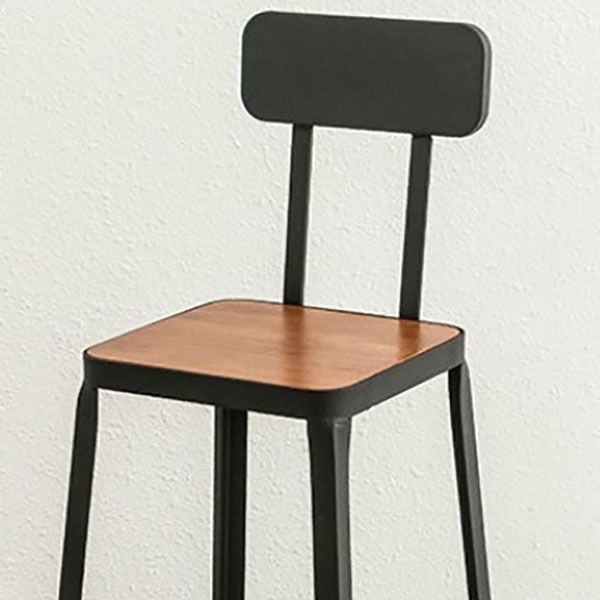 Industrial 1/2/9 Pieces Solid Wood Bar Table Set Fixed Bistro Set for Home Use