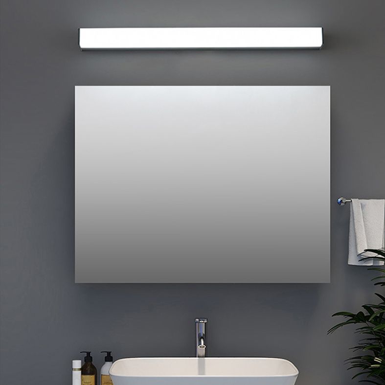 Modern Minimalist Style Rectangle Mur Vanity Lights 1 Light Vanity Ideas Ideas with aluminium Alloy Shade