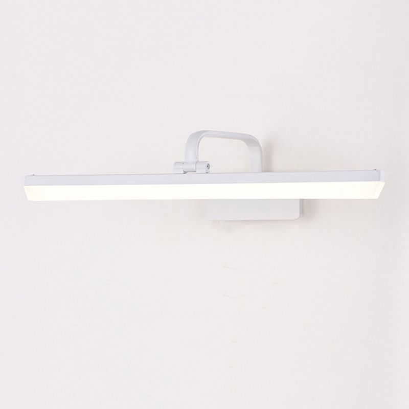 Linear Shape Metal Wall Sconce in Modern Style 1-Light Mirror Wall Mount Light