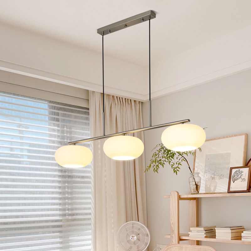 Unique Shape Hanging Lamp Modern 3 Lights Island Chandelier Lights for Dining Room