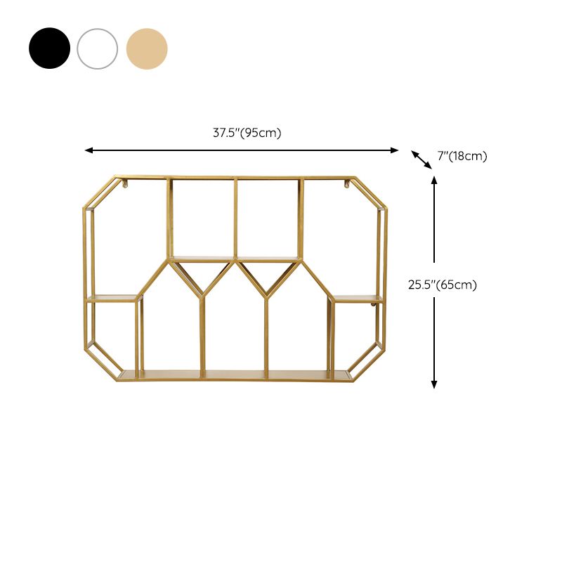 Metal Floating Book Shelf Wall Mounted Shelves Included Shelf Bookcase for Study Room
