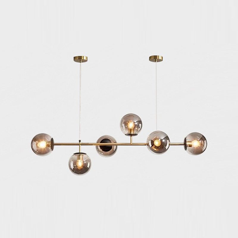 Global Island Lighting Fixture 6 Lights Modern for Dining Room