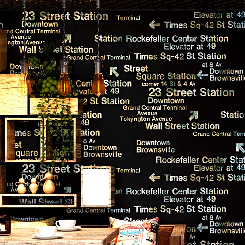 Fashion and Original 3D Effect English Letters and Vocabularies Non-Pasted Wallpaper, 20.5" by 31'