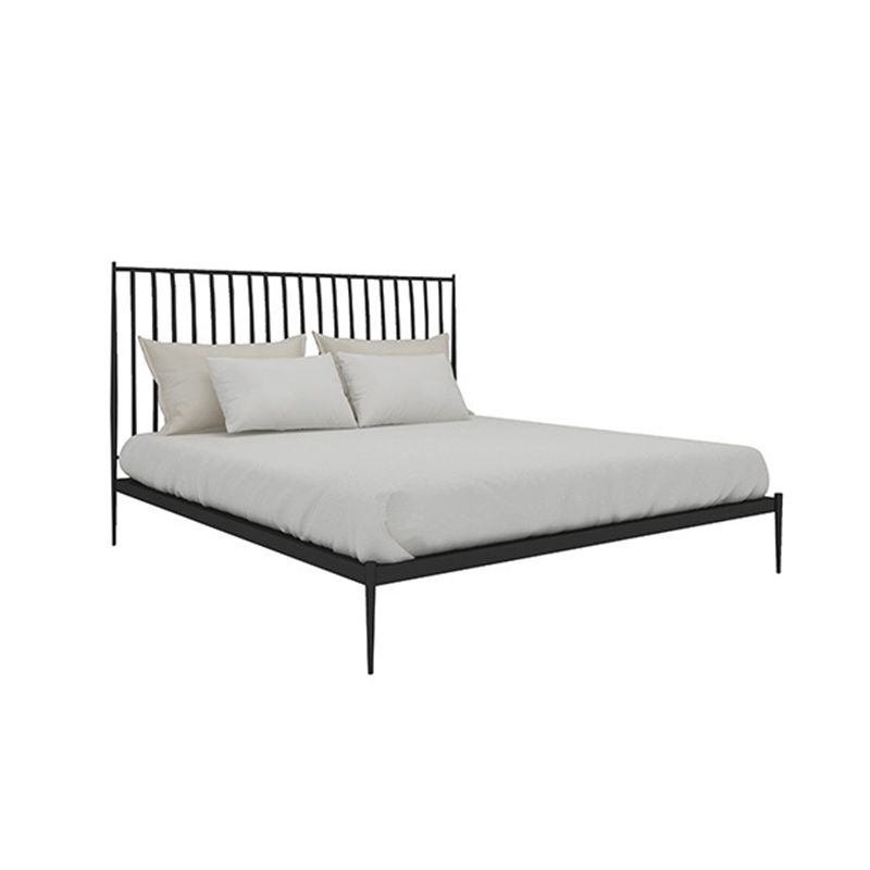 Metal Headboard Standard Bed Open-Frame Bed with Custom Legs