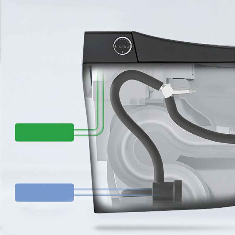 Elongated Wall Mounted Bidet Deodorizing Smart Bidet with Heated Seat