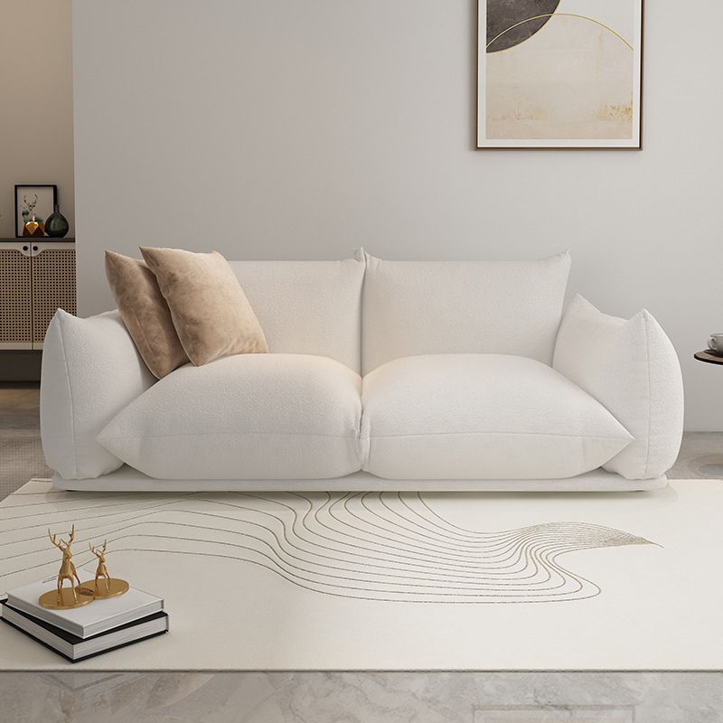 Standard Cushions Contemporary Square Arm Settee Couch for 1/2 People
