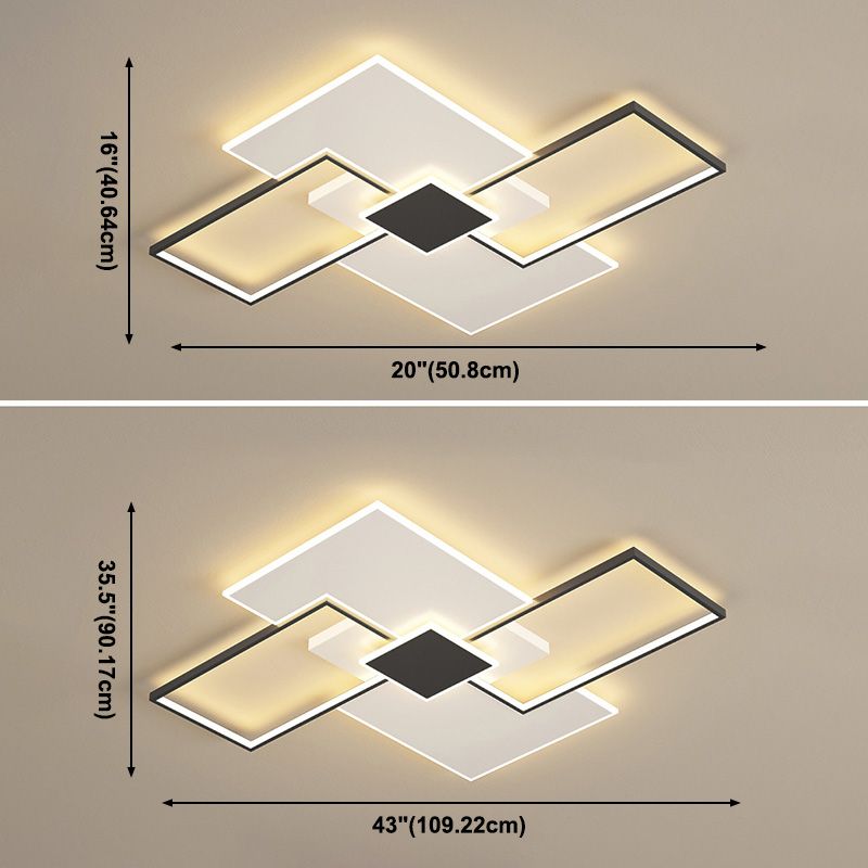 Creatieve geometrische inbouw plafondverlichtingsarmaturen voor woonkamerrestaurant