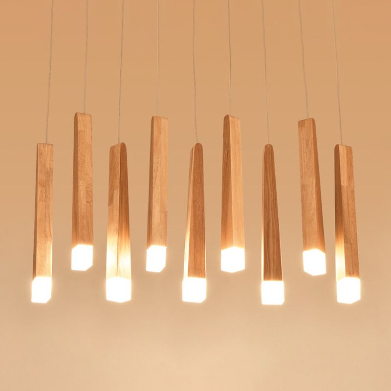 Holzstab mehrleichter Anhänger minimalistischer Acrylhängedecke für den Untersuchungsraum