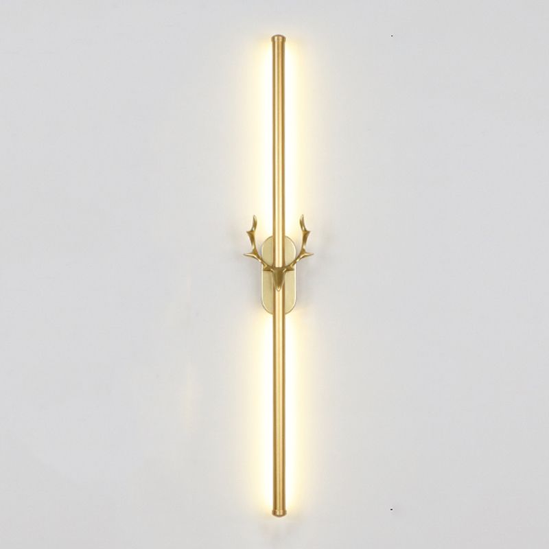 Obelle linéaire Mall Murce Style moderne 1 Light Mur Mur Mount luminaire en or