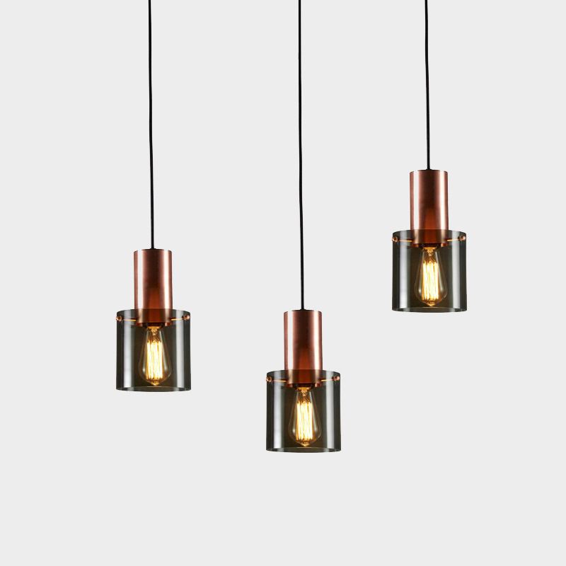 Fles gevormd naar beneden verlichtingshangersglas 1-licht postmoderne plafond suspensielamp