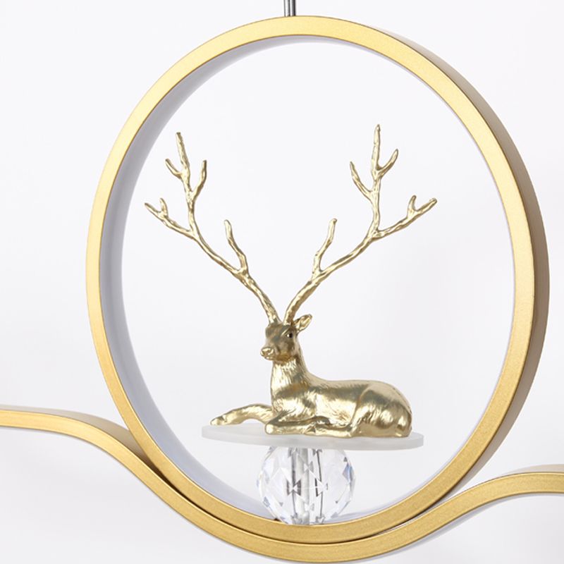 Linear Shape Island Lights Modern Style Metal 2 Light Pendant Lighting