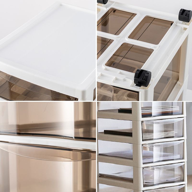Modern Acrylic File Cabinet Plastic Acrylic File Cabinet with Wheels