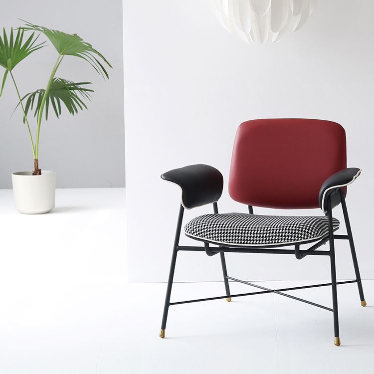 Mid-century Modern Accent Armchair Fixed Back Armchair for Living Room