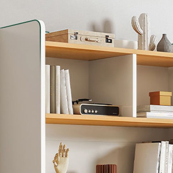 Wooden Closed Back Bookcase Modern Standard Bookshelf for Home