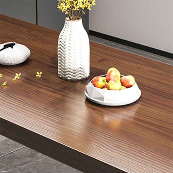 Industrial 1/2/5/7 Pieces Dining Set Solid Wood Top Dinette Set with Black Base