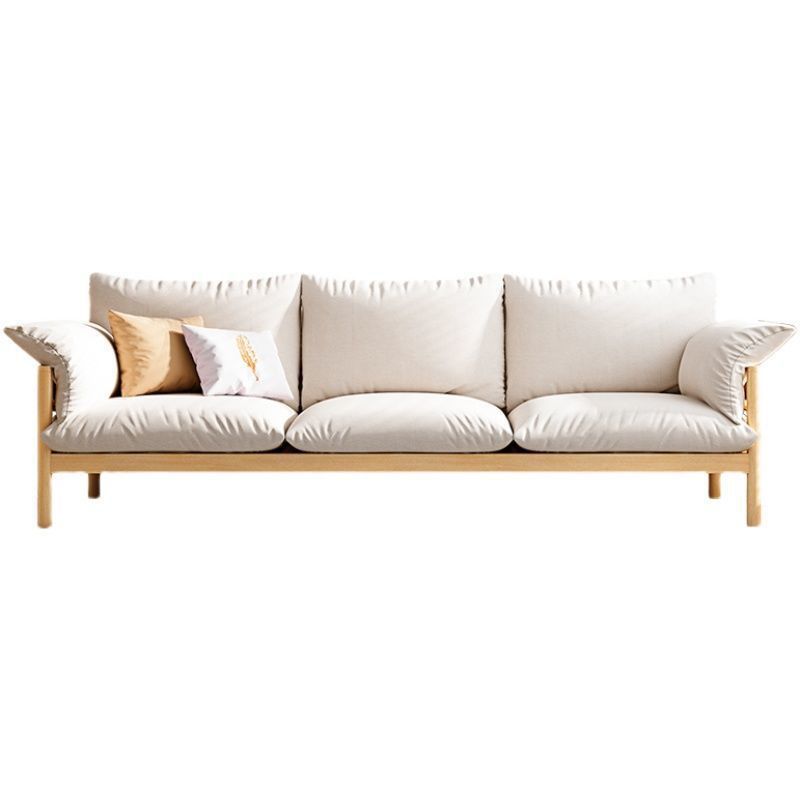 3-Seater 32.67" H Solid Wood Frame Pillow Top Arm Sofa for Living Room