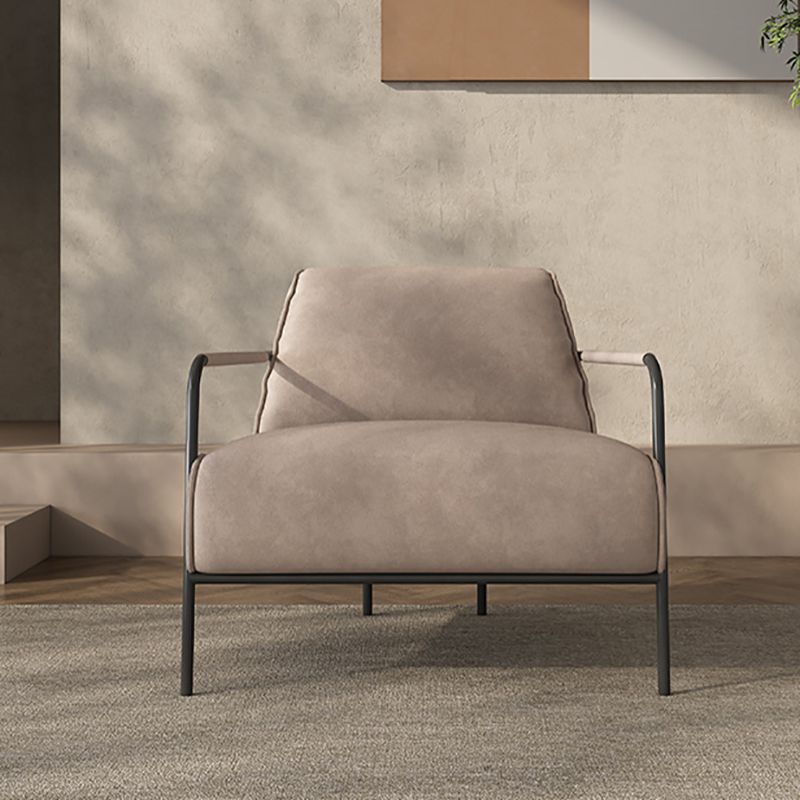 Cushion Back Vanity Armchair Basic Four Leg Chair with Cushion
