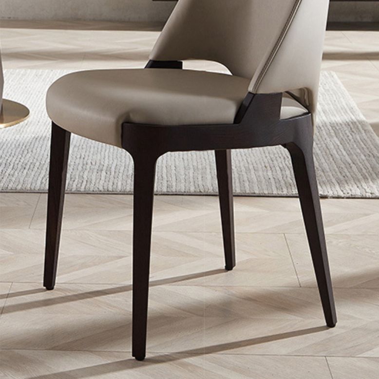 Industrial Upholstered Armless Dining Chair Indoor Side Chair