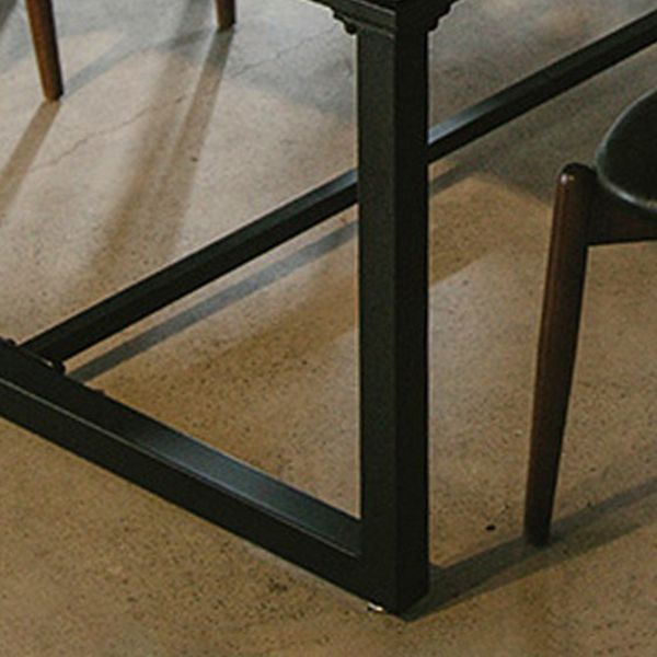 Industrial Rectangle Dinner Table Dining Room Solid Wood Dining Table