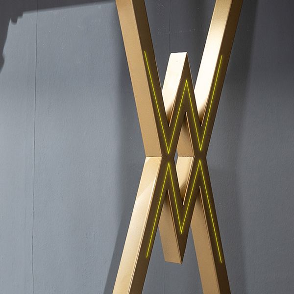 Glam Rectangle Pub Table Sintered Stone Bar Height Cocktail Table with Double Pedestal