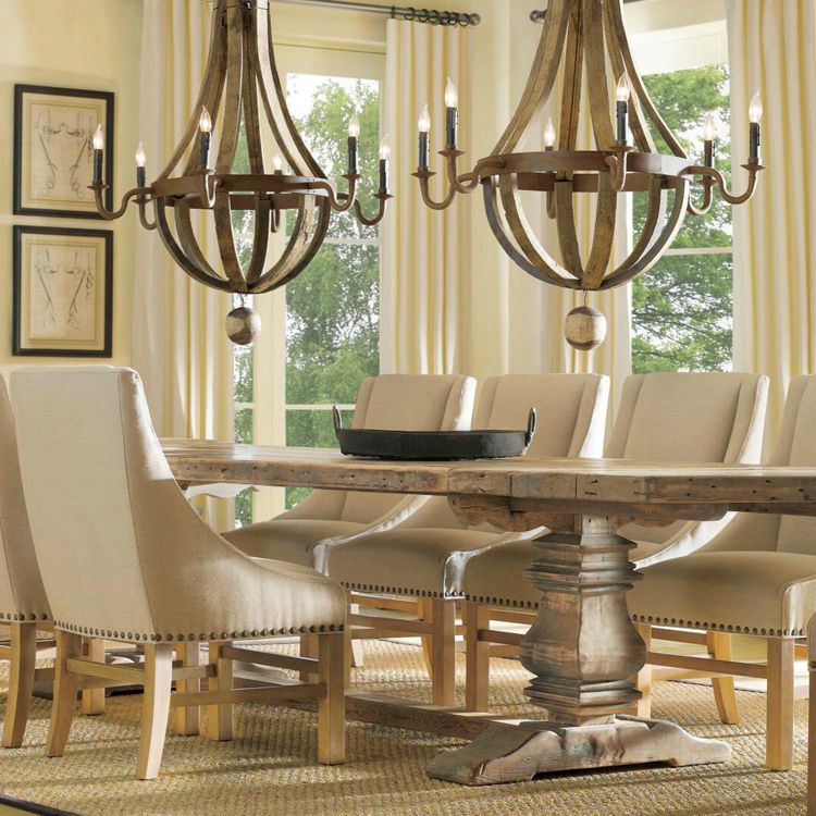Candle-Style Chandelier Lighting Fixtures Traditional Multi-Head Suspension Light Restaurant