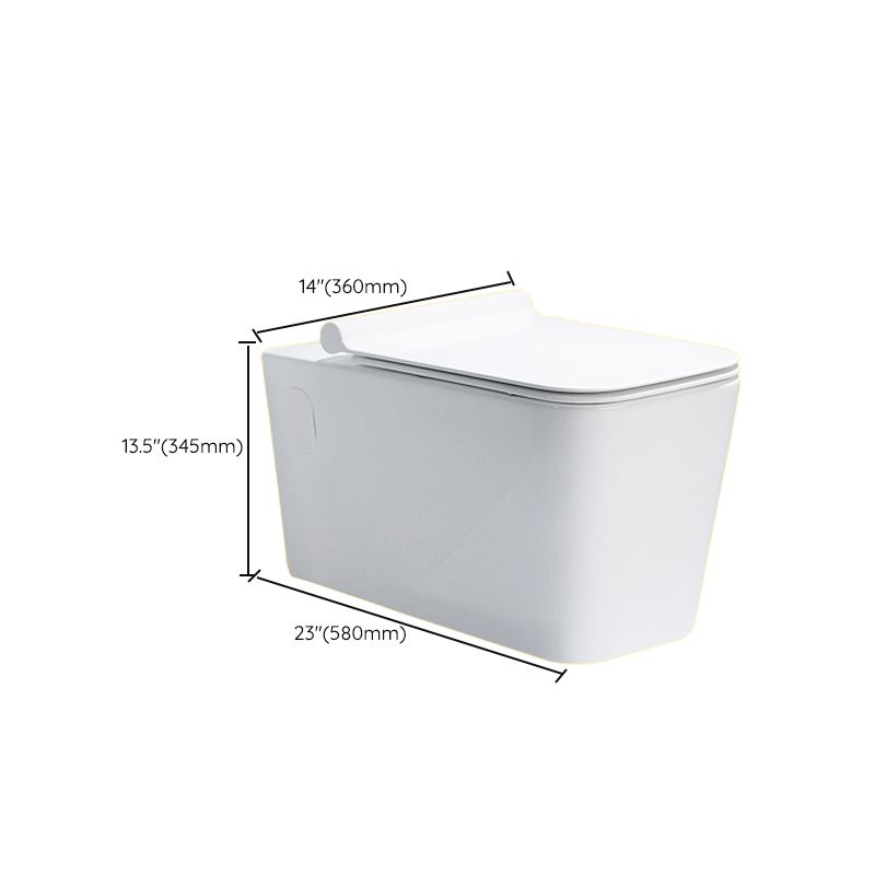 Contemporary One Piece Toilet Bowl Wall Hung Urine Toilet for Bathroom