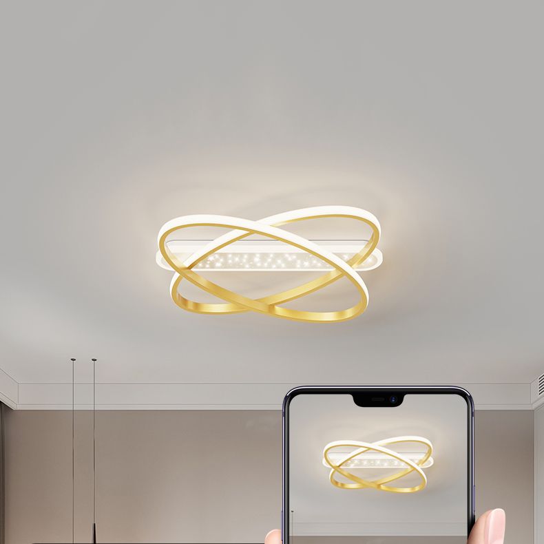 Techos De Forma Lineal Accesorios De Luz De Techo De Metal De Estilo Moderno 3