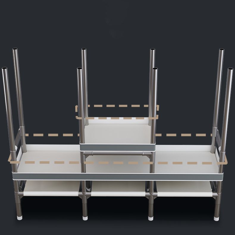 Contemporary Style Wardrobe Armoire Steel Frame Wardrobe Cabinet for Bedroom