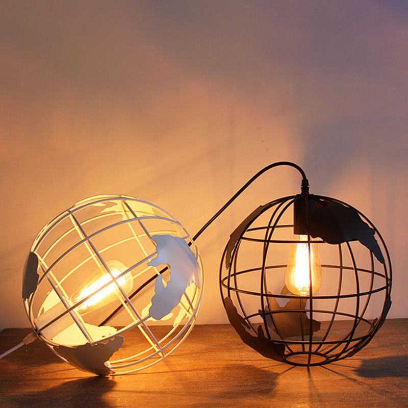 Luz de colgante colgante de metal globe accesorio de iluminación colgante de estilo moderno para dormitorio