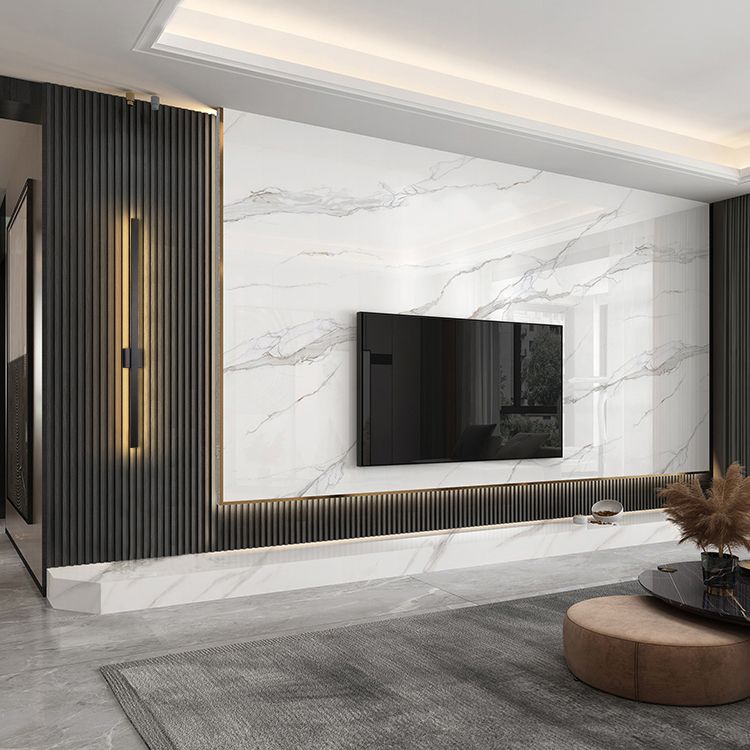 Lineare Schattenwandbeleuchtung moderner einfacher Stil 1 Licht Leuchten Licht in Schwarz und Gold