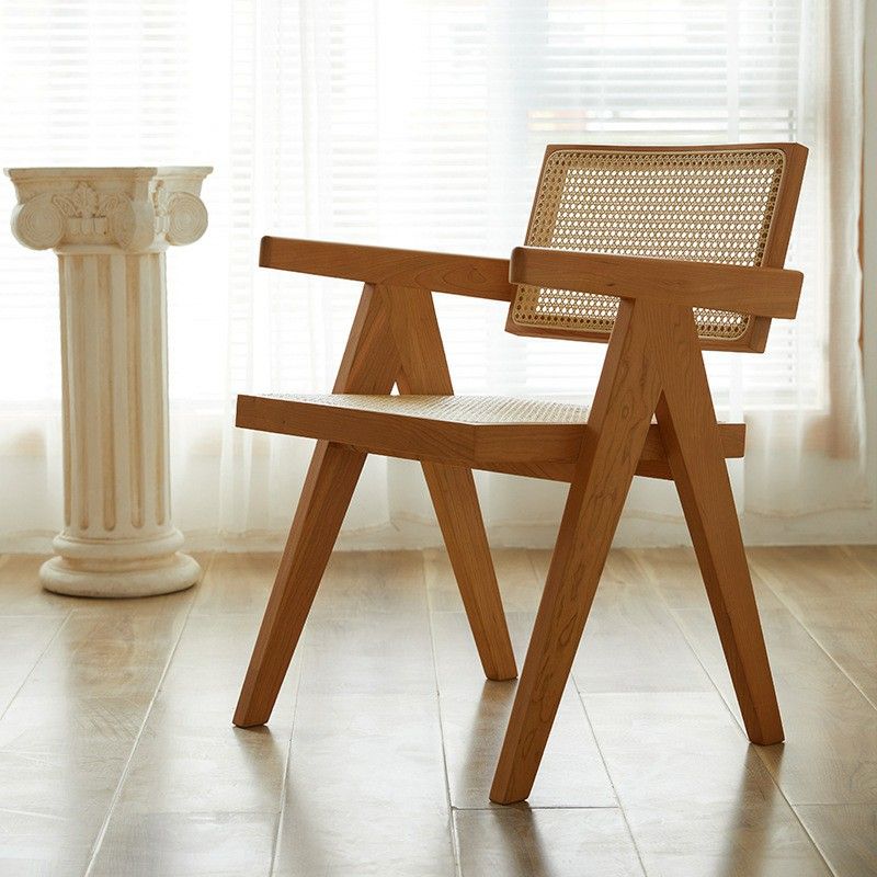 Minimalist Solid Wood Dining Set 1/2/4/5 Pieces Rectangular Dining Furniture Set