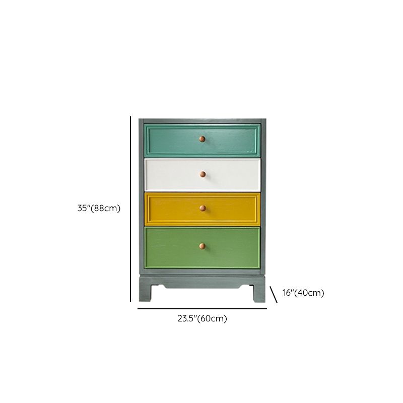 Vertical Nautical Wooden Storage Chest Bedroom Chest with Drawers