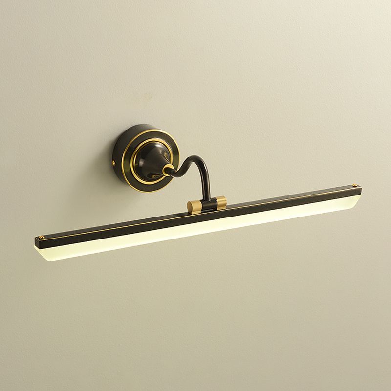 Metal Linear Wall Sconce Modern Multi Lights Mirror Wall Mount Light Fixture