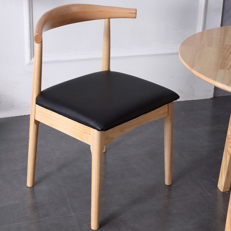 Modern Style Kitchen Dinette Set Solid Wood Top Dining Furniture Set with 3 Legs Base